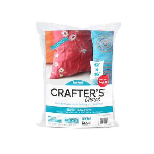 Crafter's Choice® Basic Pillow Form, 12" x 16" By Fairfield | Michaels®